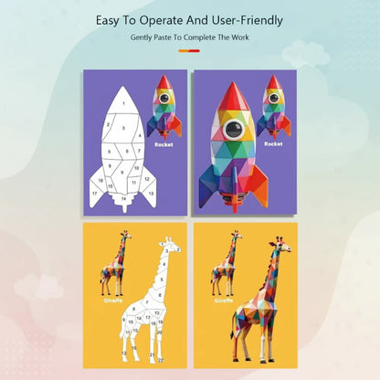 3D Sticker Puzzle – Creative & Educational – Geometric 3D Puzzle