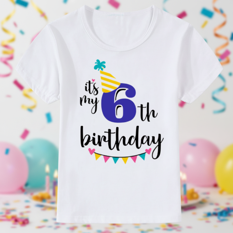 Birthday Graphic Tee – Cute & Breezy – Birthday Kids T-shirt