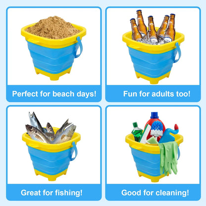 Foldable Bucket™ - Foldable Holiday Fun - Collapsible Bucket