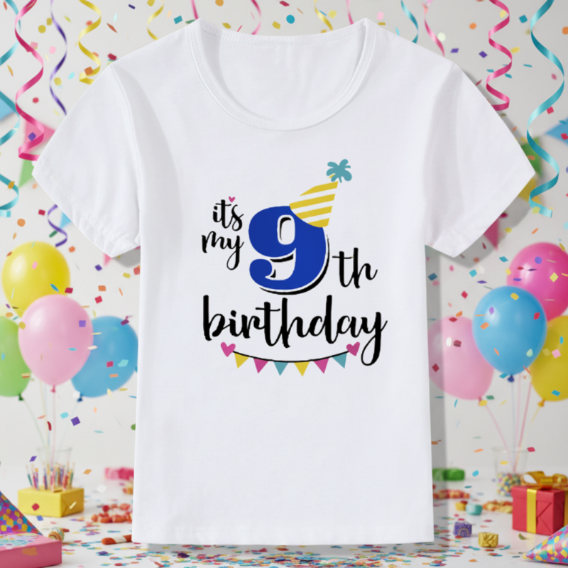 Birthday Graphic Tee – Cute & Breezy – Birthday Kids T-shirt