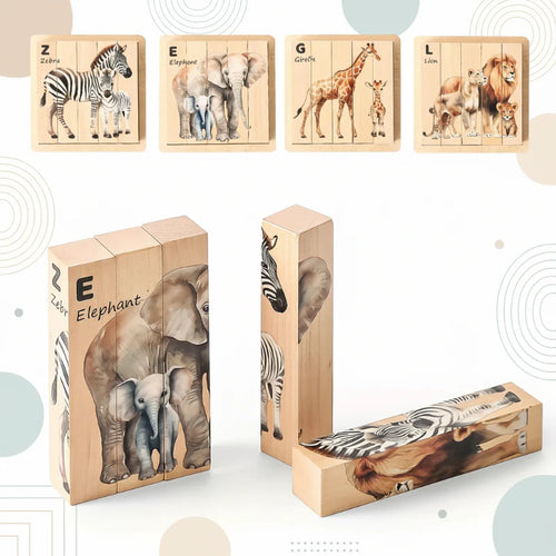 ZooStack – Wood & Interactive – Animal Blocks Puzzle