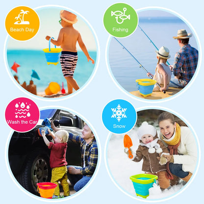Foldable Bucket™ - Foldable Holiday Fun - Collapsible Bucket