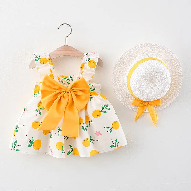 Mini Fashion™ – Sweet & Summery – Fruit Dress (incl. FREE straw hat)