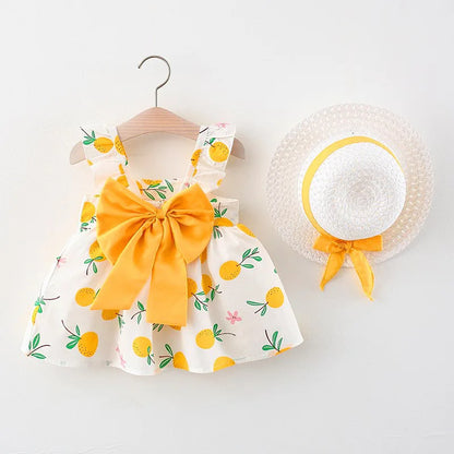 Mini Fashion™ – Sweet & Summery – Fruit Dress (incl. FREE straw hat)