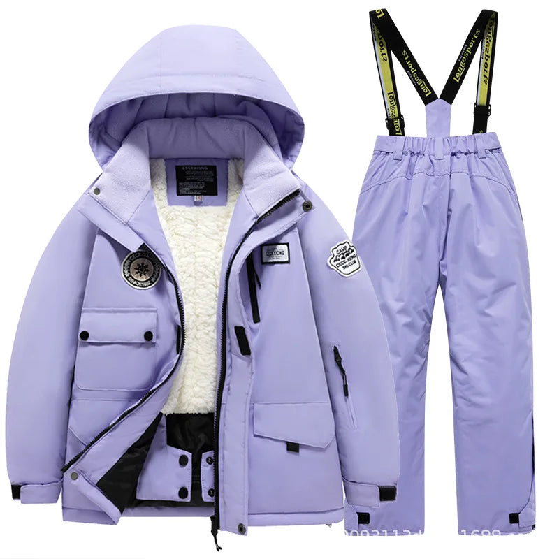 GlacierFit – Insulated & Protective Waterproof – Ski Suit with Fleece Lining