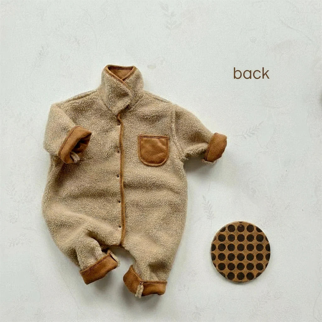 CozyNest – Cozy & Stylish – Thick Winter Romper with Hood