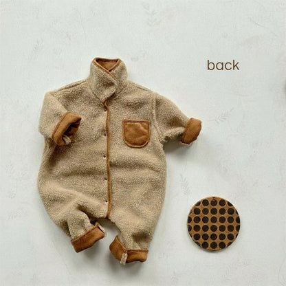 CozyNest – Cozy & Stylish – Thick Winter Romper with Hood