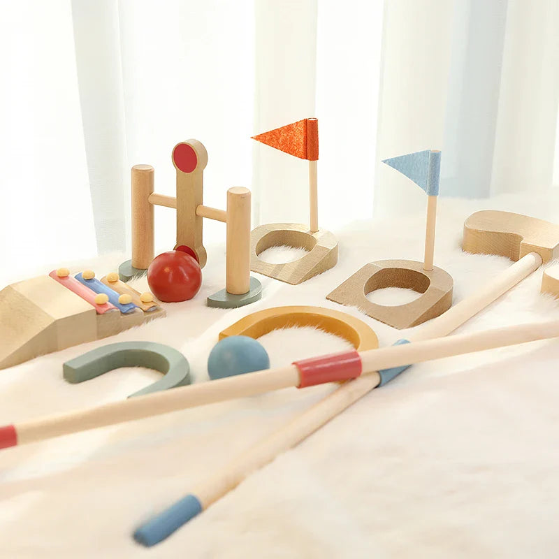 Mini Golfers – Outdoor Fun Start – Wooden Golf Toy Set