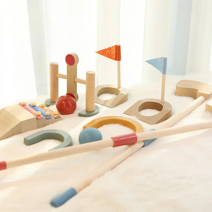 Mini Golfers – Outdoor Fun Start – Wooden Golf Toy Set