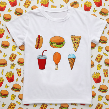 Boys & Girls Summer Tee – Comfort & Playful – Fun Print Kids T-shirt