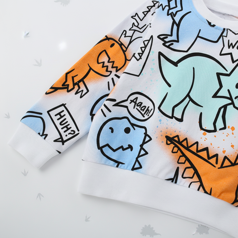 Kids Dinosaur Sweatshirt – Comfort & Style – Dino Kids Sweater