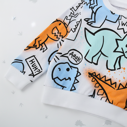Kids Dinosaur Sweatshirt – Comfort & Style – Dino Kids Sweater