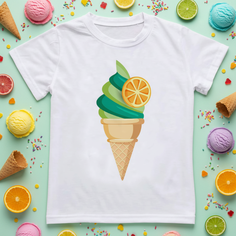 Boys & Girls Summer Tee – Comfort & Playful – Fun Print Kids T-shirt