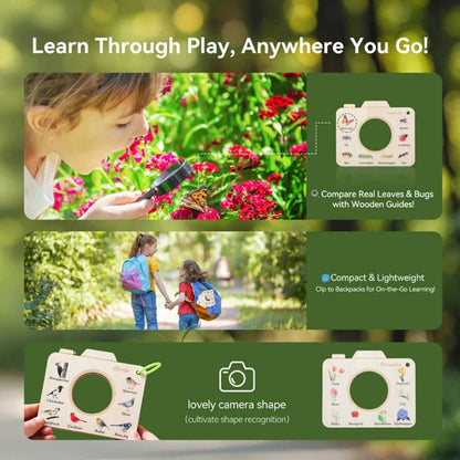 NatureBook – Nature Discovery Set – Educational Wooden Viewfinder