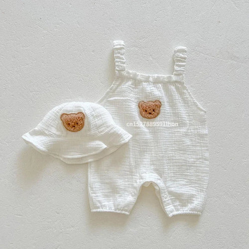 Mini Fashion™ - Cool & Comfortable - Baby Overalls with Hat
