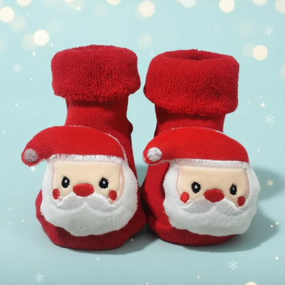 BabyClaus – Thick & Comfortable – Winter Christmas Socks with Santa