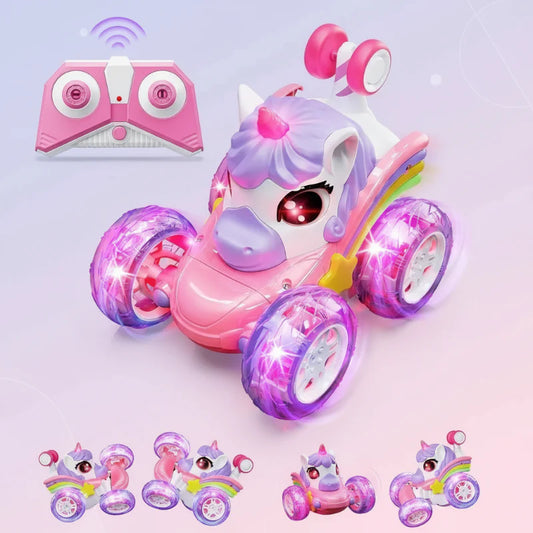 Kids Remote Control Car | Stunt Truck | Light Effects Soft Fabric