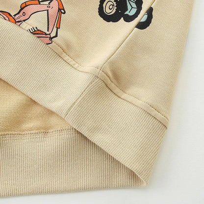 TruckTales – Soft & Warm – Sweater with Colorful Construction Vehicles