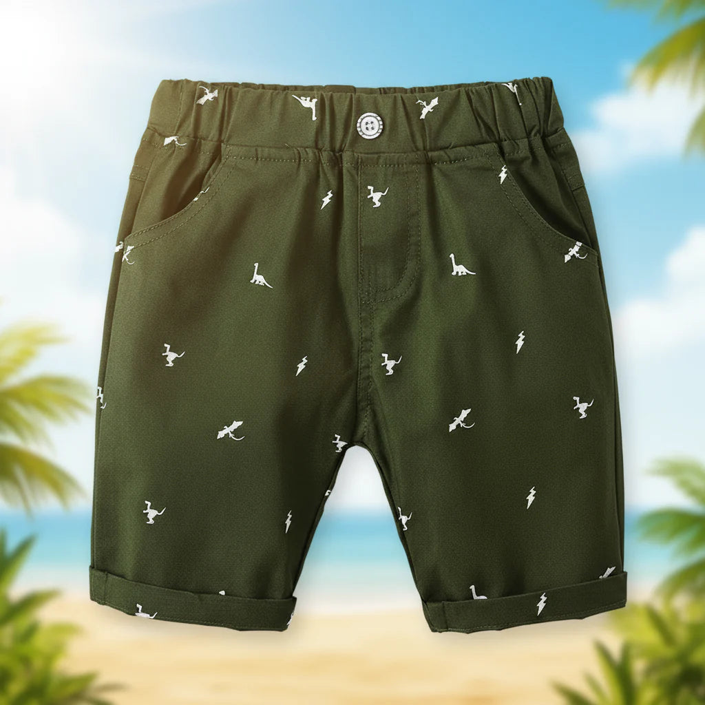 CoolKiddo – Fresh and Comfortable – Dino Design Shorts