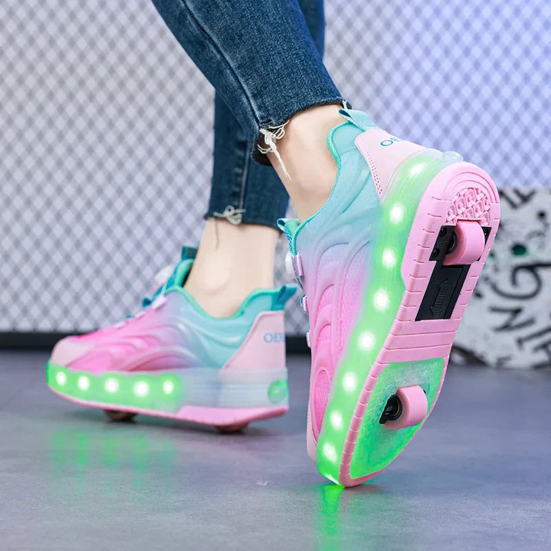 Light-Up Skate Shoes – LED & Comfortable – Light-Up Roller Sneakers