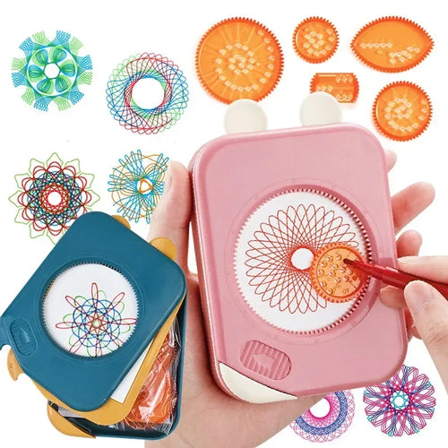 Kids Spirograph Set | Geometric Drawing | Pattern Design Unisex Design