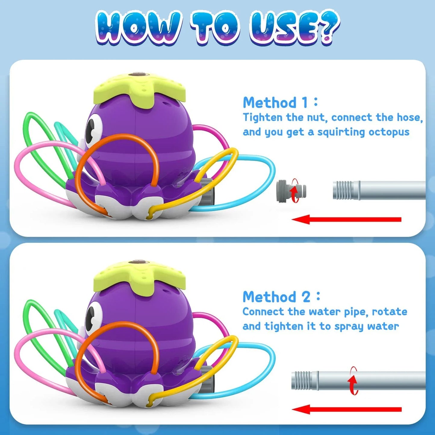 Octopus Sprinkler™ – Fun Splash Octopus – Garden Sprinkler