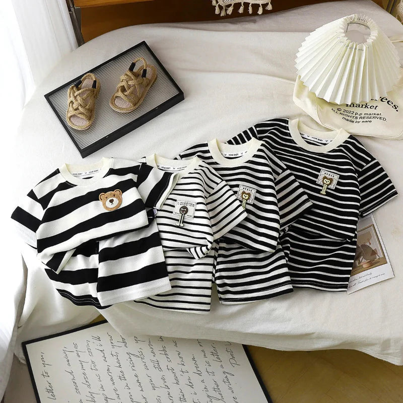 Kids Stripe Outfit – Trendy & Comfort – Summer Kids Outfit