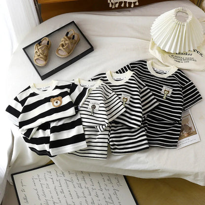 Kids Stripe Outfit – Trendy & Comfort – Summer Kids Outfit