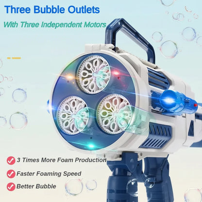Light Up Bubble Gun – Fun & Music – Bubble Blower Gun