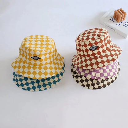 Bucket Hat – Cute & Protective – Kids Checkered Hat