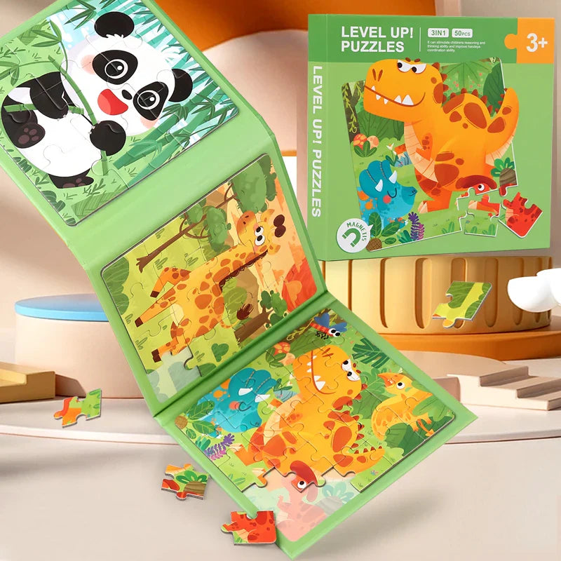 Magnetic Puzzle Book™ – Animal Friends Fun – Magnetic Puzzle Book