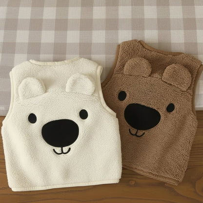 Baby Bear Fleece Vest – Warm & Soft – Children's Bear Vest