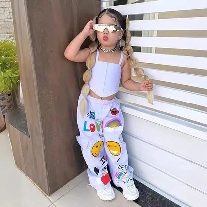 Mini Fashion™ - Kids Stylish Tank Top & Pants Set