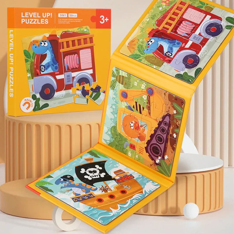 Magnetic Puzzle Book™ – Animal Friends Fun – Magnetic Puzzle Book