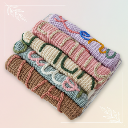 TinyStitch – Personalized Knitted Name Sweater for Children
