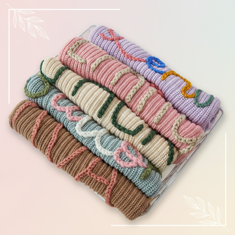 TinyStitch – Personalized Knitted Name Sweater for Babies & Children