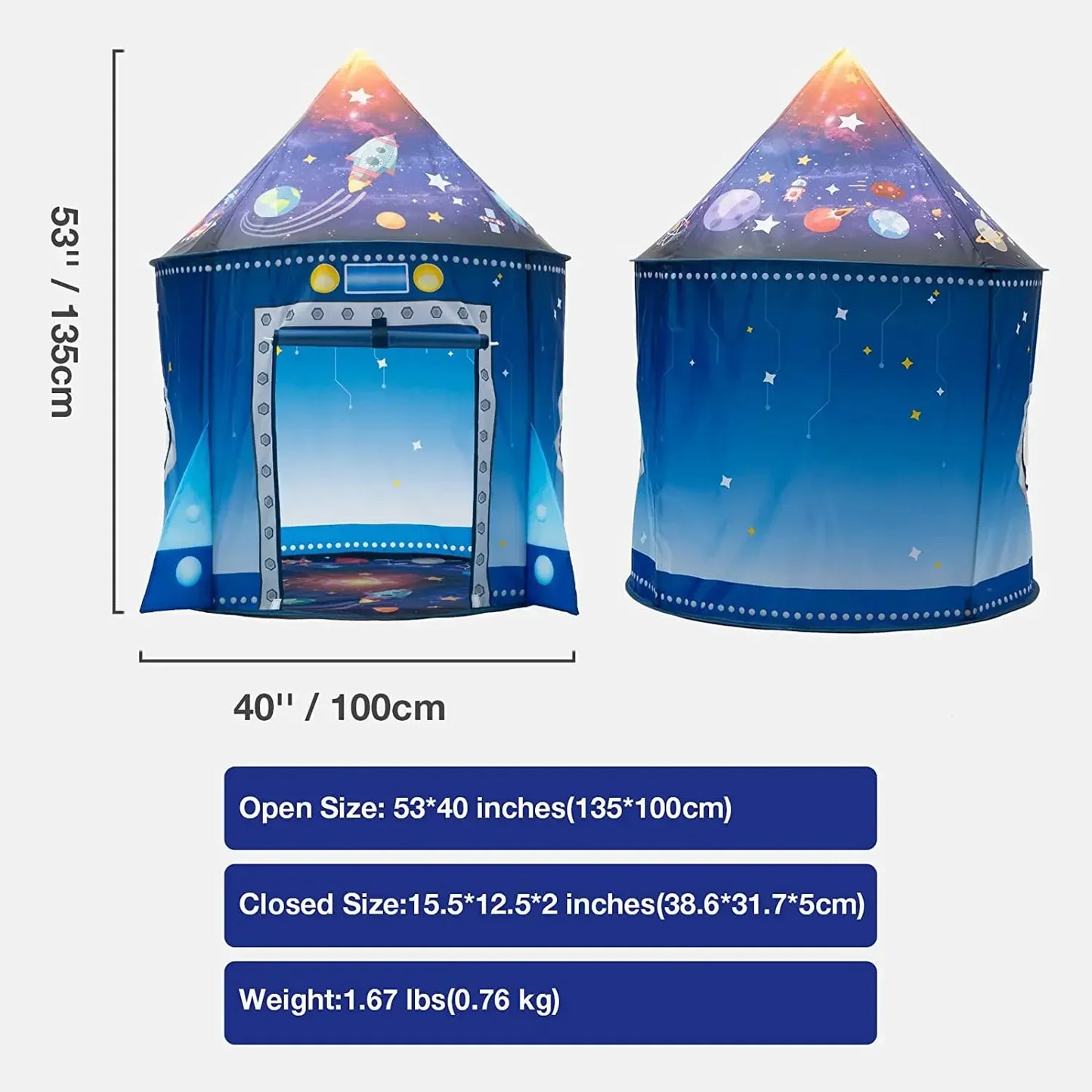 Rocket Ship Tent™ – Space Adventure Pop-up – Kids Tent