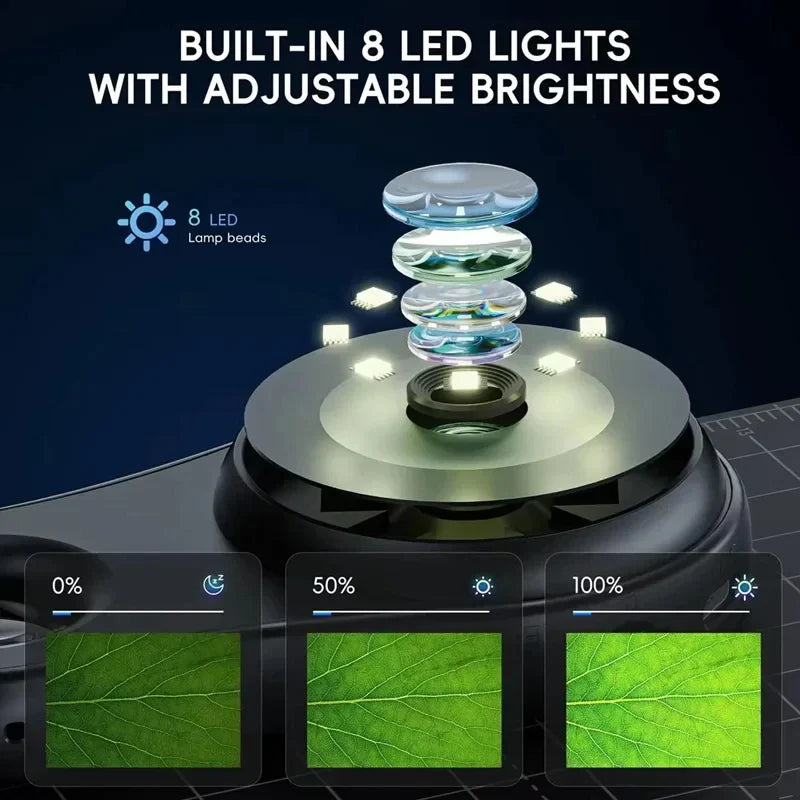 Pocket Microscope 500X - Compact & Powerful - Handheld Magnifier