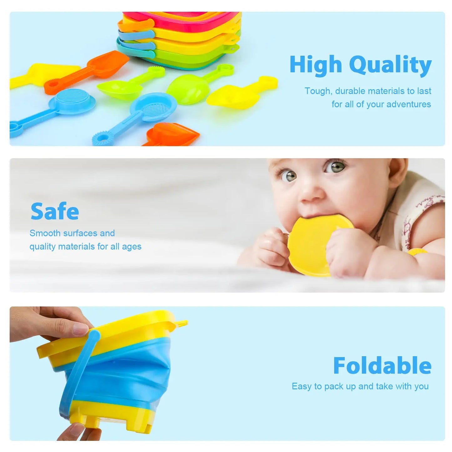 Foldable Bucket™ - Foldable Holiday Fun - Collapsible Bucket
