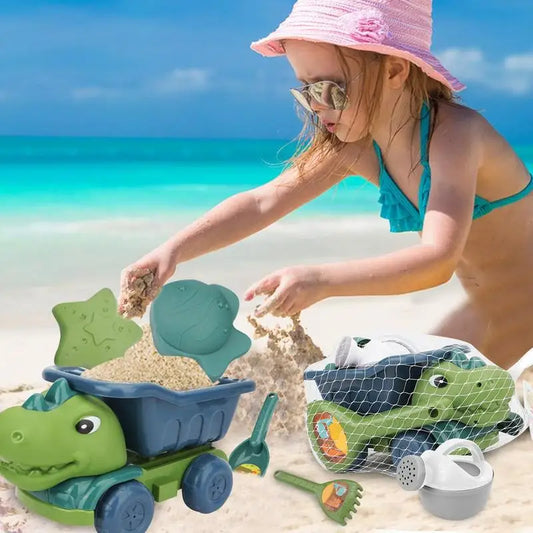 Kids Beach Toy Set | Dinosaur Truck | Sand Castle Comfortable Design