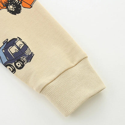 TruckTales – Soft & Warm – Sweater with Colorful Construction Vehicles