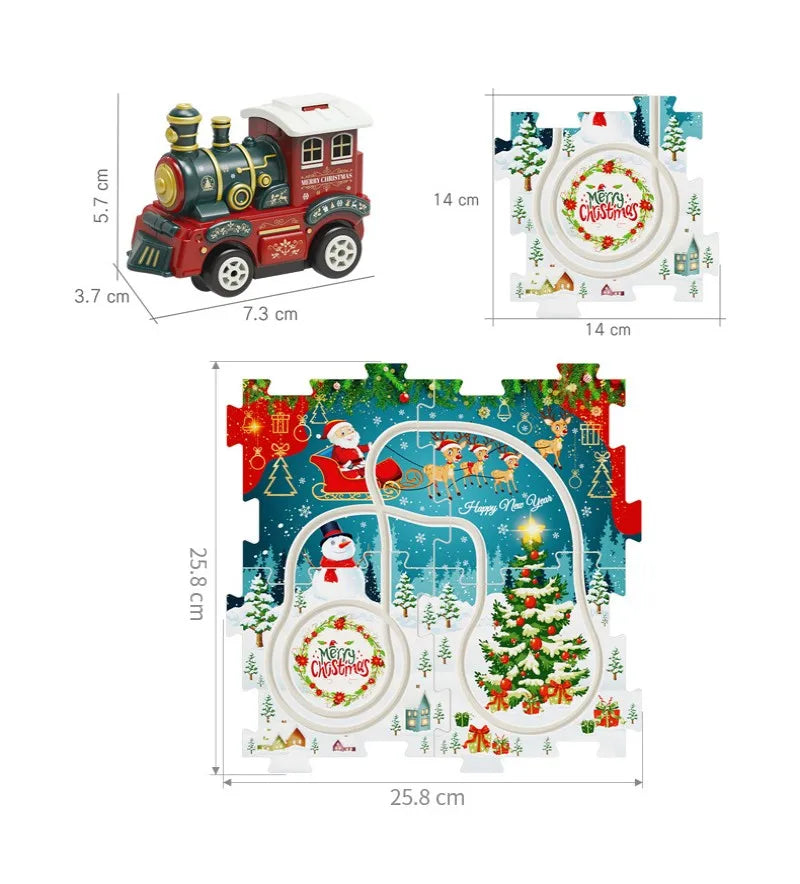 DIY Xmas Train Track™ - Build Your Own Christmas Wonderland - Christmas Train Puzzle