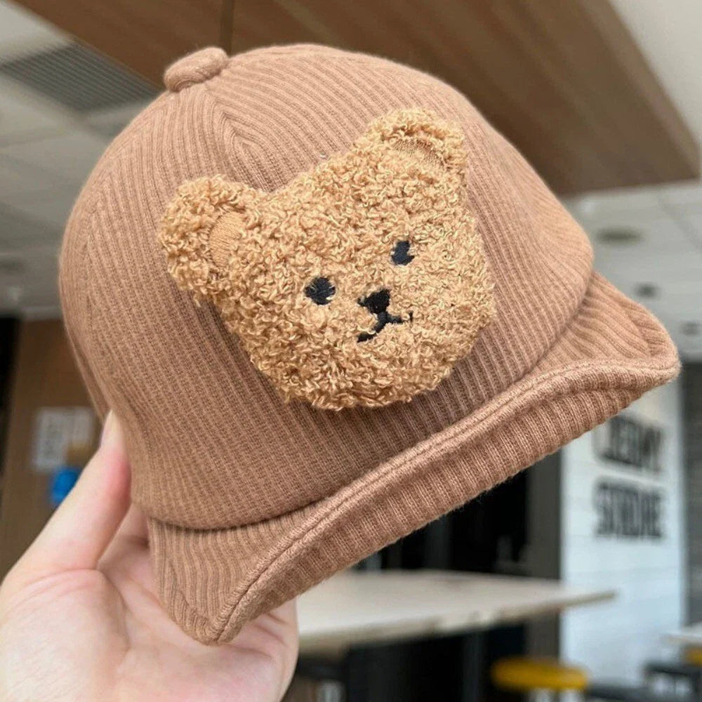 Mini Fashion - Cool & Cute - Corduroy Kids Cap Bear