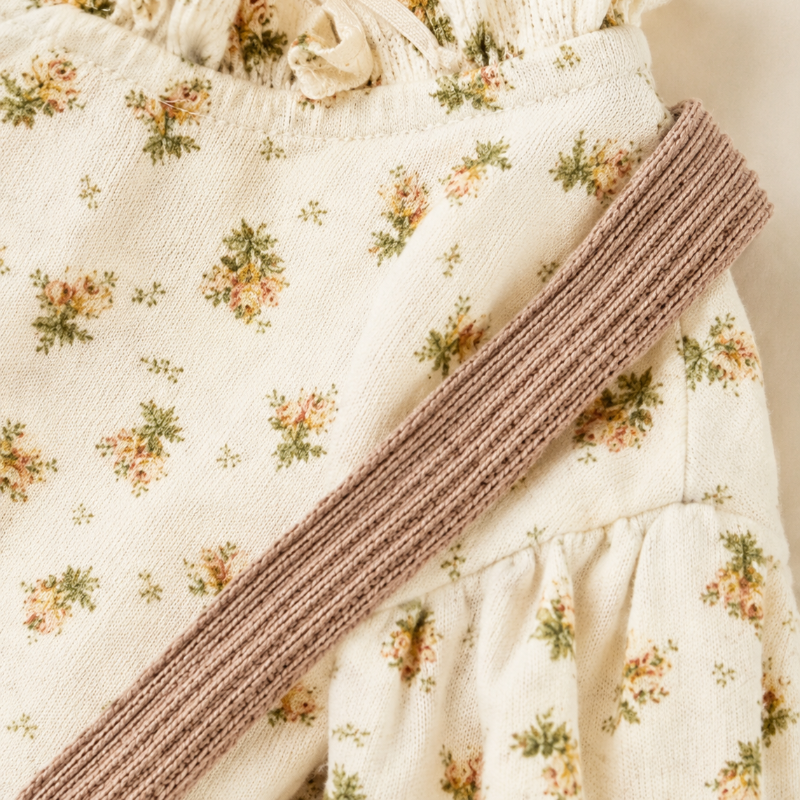 SweetPea – Baby Girls Outfit With Ruffle And Floral Print