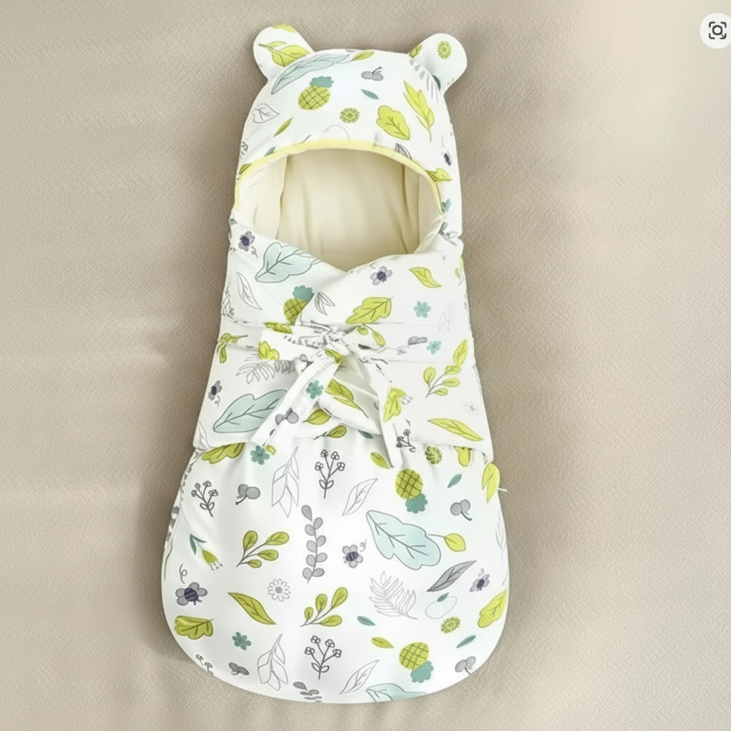 SnuggleBear – Comfort & Ease – Cotton Baby Swaddle Blanket for Swaddling