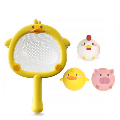 Squeaky Splash™ – Bath Party – Fishing Net in Bath
